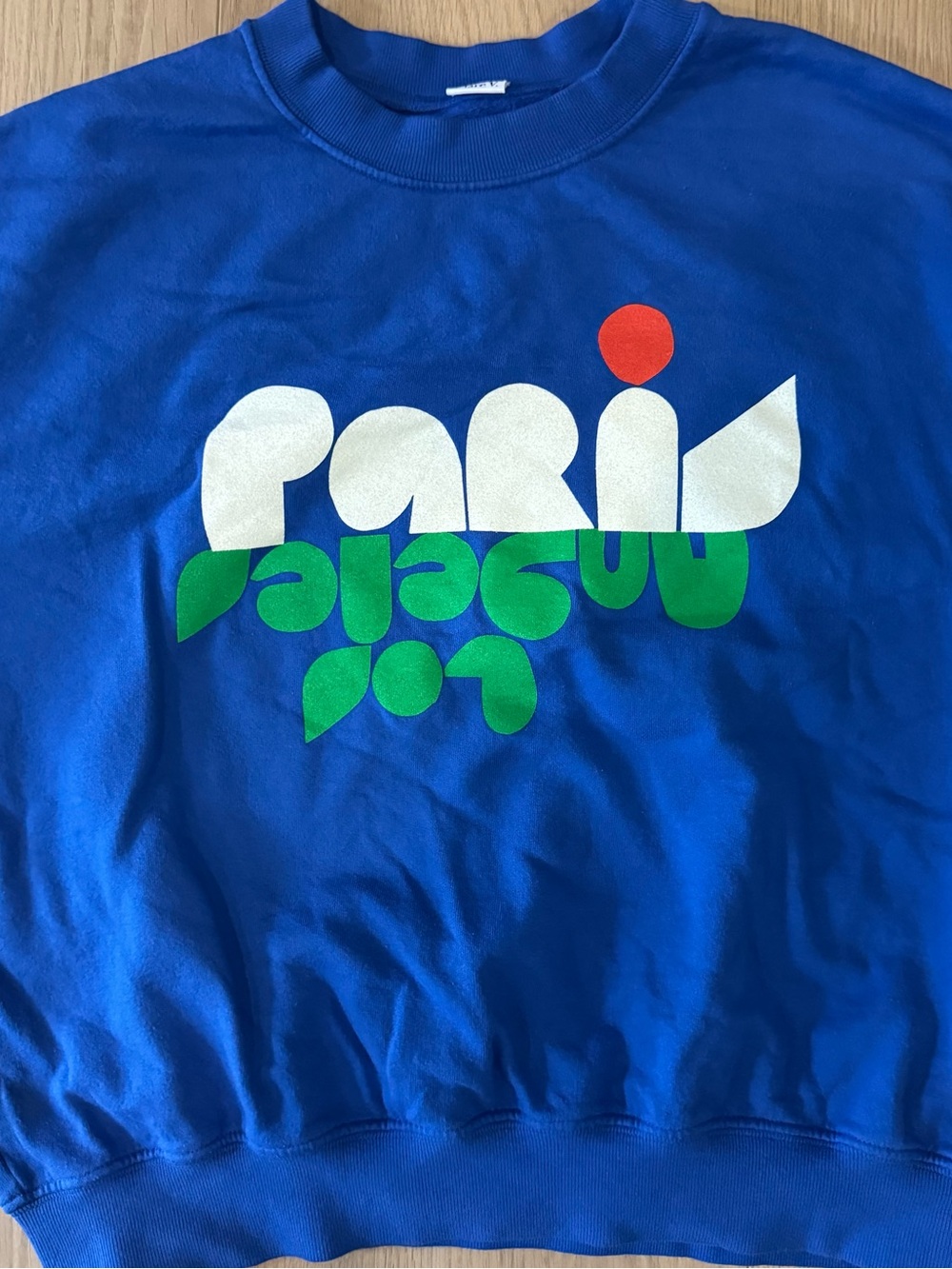 Clare V - Paris/LA Cropped Sweatshirt